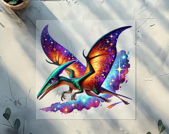 Cosmic Dinosaurs DTF Transfer