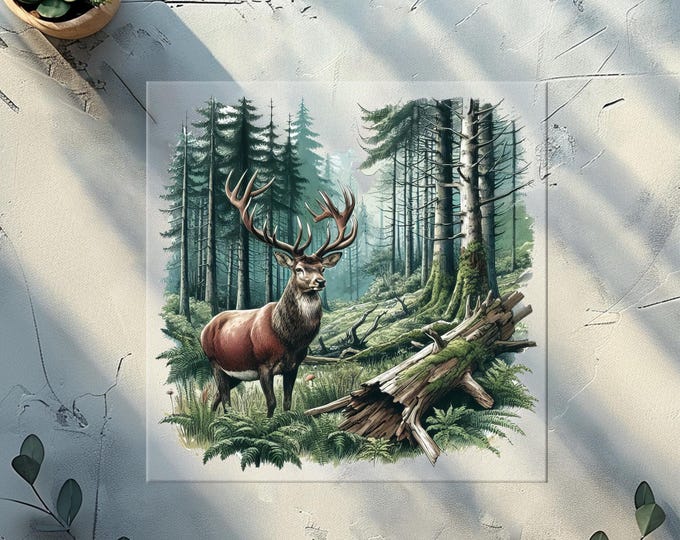 Forest Deer DTF Transfer