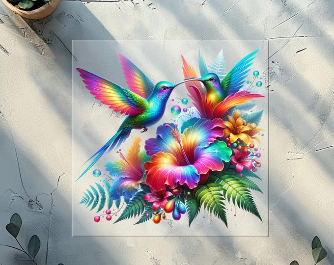 Hummingbirds P1 DTF Transfer