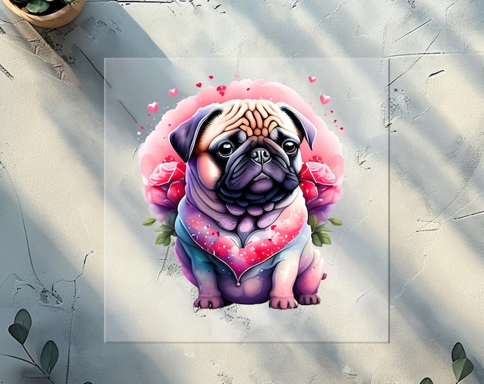 Luv Pugs DTF Transfer