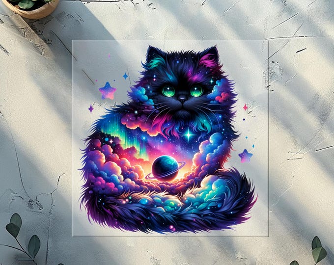 Celestial Cats DTF Transfer