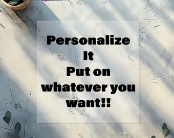 Personalized DTF Transfer