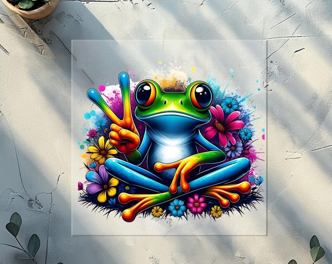 Peace Frog DTF Transfer
