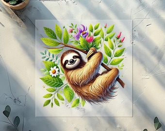 Cozy Sloths DTF Transfer