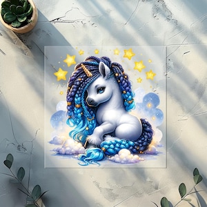 Elegant Unicorns DTF Transfer
