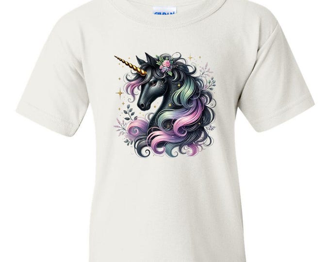 Black Unicorns Graphic T-shirt S-5X