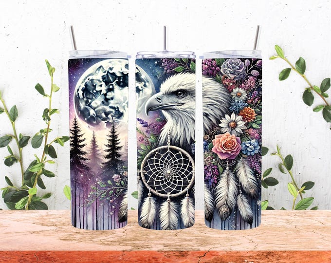 American Eagle Dream Catcher 20oz Stainless Steel Tumbler