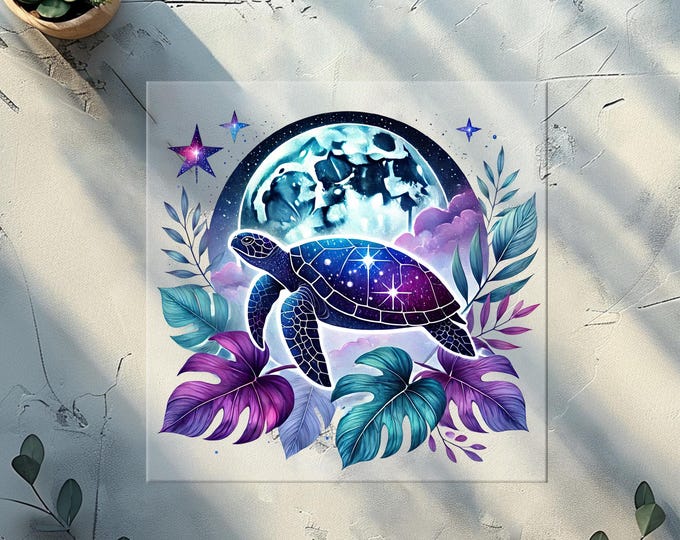 Galaxy Sea Turtles Part 2 DTF Transfer