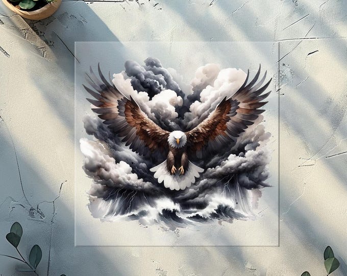 Eagle Storm DTF Transfer