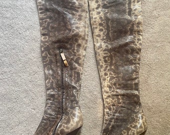 Gucci python boots