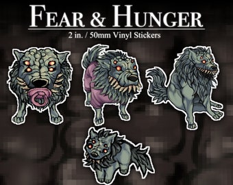 Fear and Hunger Termina God Vinyl Stickers - Rher, Gro-goroth, Sylvian ...
