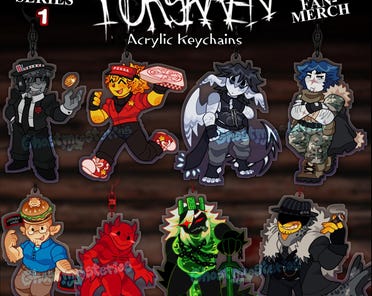 キーダ エンチャンテッド FORSAKEN - キーチェーン: チャンス、エリオット、ツータイム、ゲスト