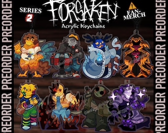 PREORDER FORSAKEN SERIES 2 - Keychains: Shedletsky, Builderman, Dusekkar, Taph, Noob, John Doe, Slasher, Noli