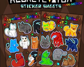 REGRETEVATOR - Sticker Sheets: Kitties, Cats
