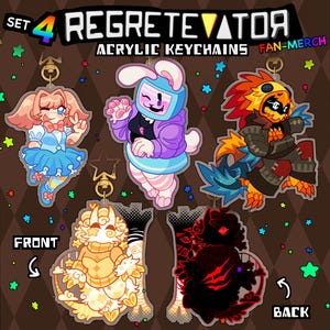 SERIES 4 REGRETEVATOR - Keychains: Stat, Melanie, Null, Dreamer