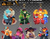 BLOCK TALES - Keychains: Cruel King, Griefer, Noobador, Red and