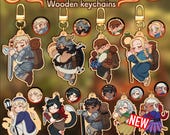 ダンジョン飯 - 木製キーホルダー - ライオス、センシ、チルチャック