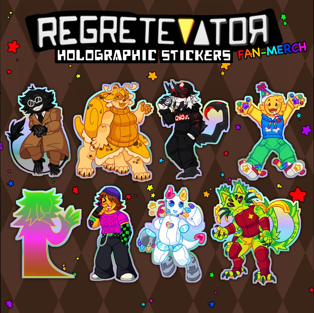 REGRETEVATOR - ステッカー: Bive、Split、Pest、Poob、Party REGRETEVATOR - ステッカー: Bive、Split、Pest、Poob、Party