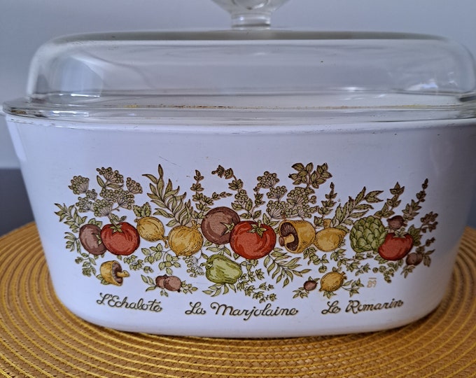Corningware Spice of Life Pattern Casserole Etsy Canada