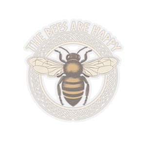 The Bees Are Happy, Valheim gaming themed sticker