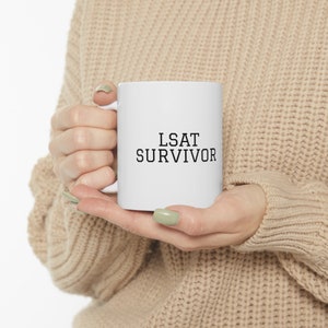 LSAT Survivor White Ceramic Mug 11oz