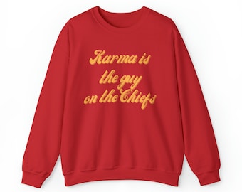 Karma is de man op het Chiefs Groovy Cotton Crewneck Sweatshirt