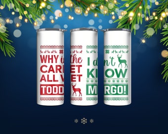 Christmas Vacation Margo and Todd Tumbler or Water Bottle