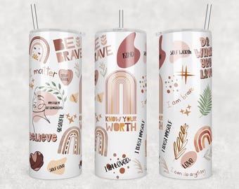 Affirmations Style 2 Tumbler-20 oz