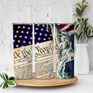 We the People Tumbler or Water Bottle