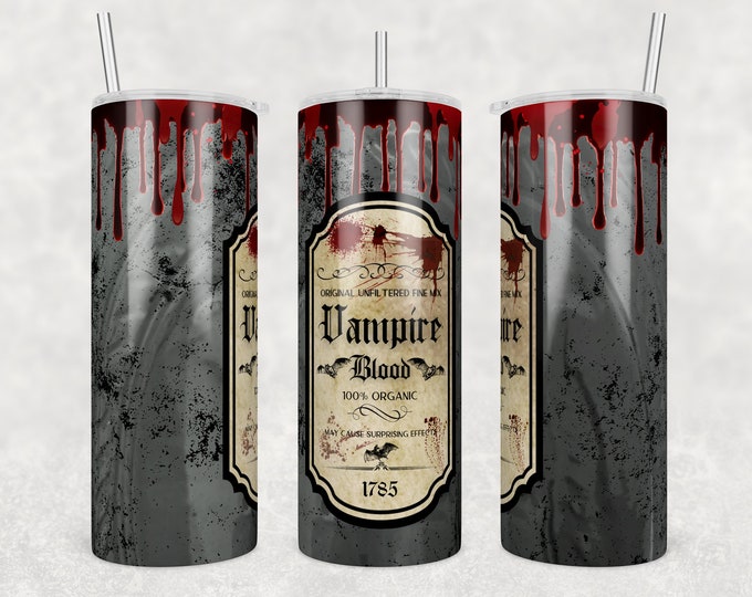 Featured listing image: Vampire Blood Tumbler or Water Bottle