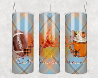 Tis the Season Fall Tumbler or Water Bottle