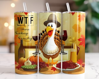 WTF-Wine, Turkey, Family Tumbler