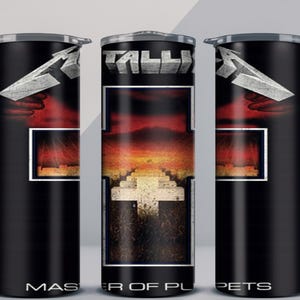 Metallica Master of Puppets Tumbler or Water Bottle