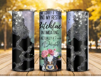 Resting Bitch Face Tumbler or Water Bottle