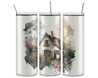 Cottage tumbler or water bottle