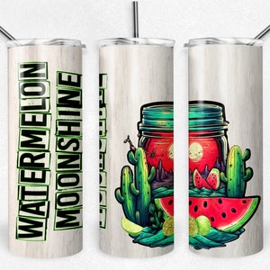 Watermelon Moonshine Tumbler or Water Bottle