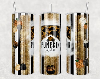Pumpkin Junkie Tumbler or Water Bottle