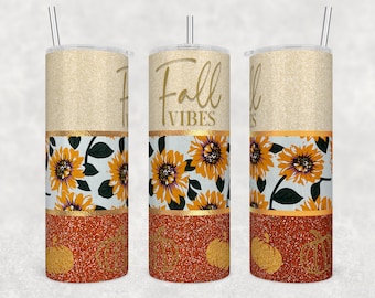 Fall Vibes Tumbler or Water Bottle
