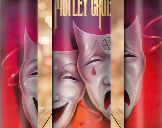 Featured listing image: Motley Crue Theatre of Pain Tumbler or Water Bottle