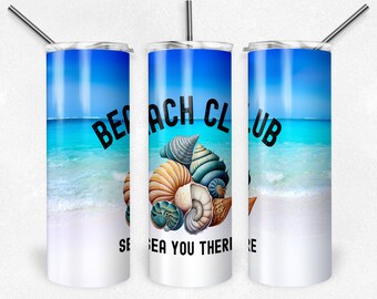 Beach Club Tumbler or Water Bottle