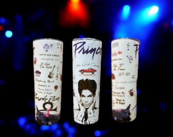 Prince With White Background Tumbler or Water Bottle