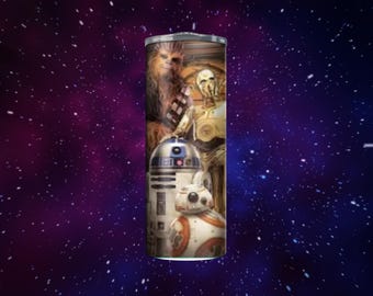 Chewie/Droids Tumbler or Water Bottle