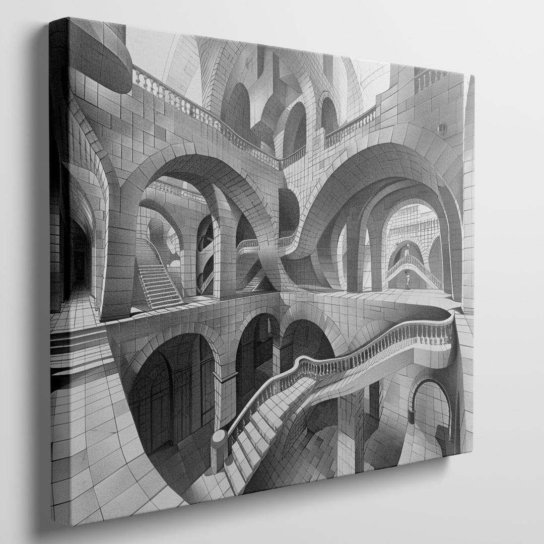 Great Big Canvas Escher-Style Geometric Wall Art