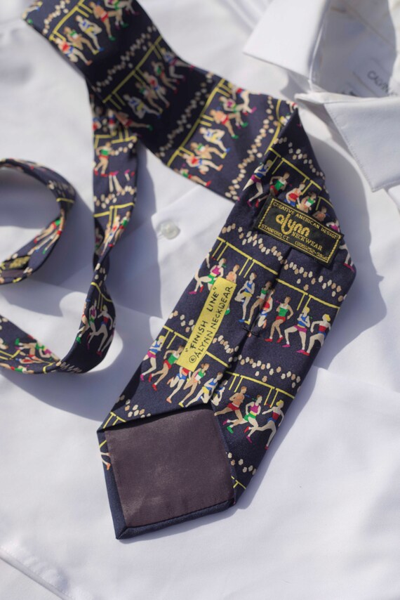 Alynn Neckwear "Finish Line" Necktie | Track & Fi… - image 2