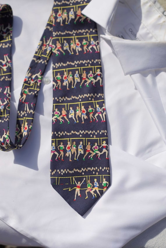 Alynn Neckwear "Finish Line" Necktie | Track & Fi… - image 1