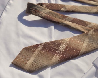 1980s John Barton Necktie | Retro Menswear | Quality Vintage Striped Neckwear Tie