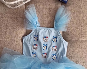 Vestito Dodgers Kitty