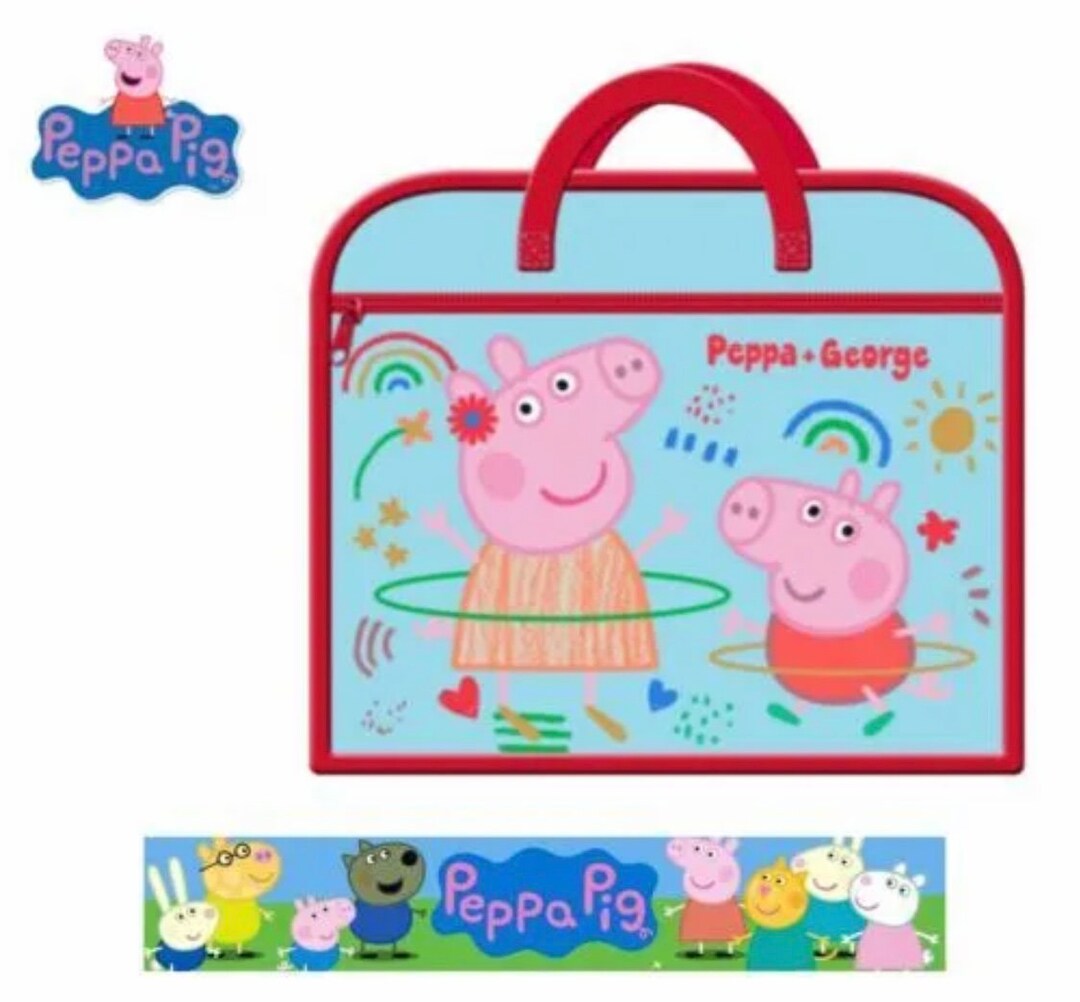 Peppa Pig Book Bag/ Childrens Book Bag/ School Book Bag/ Boys Etsy