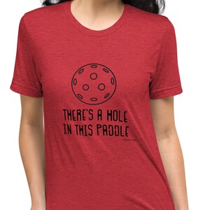 Hole in Paddle - Pickleball Short sleeve t-shirt