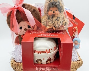 Luxury Monchhichi Gift Basket Premium Custom Anime Gift Box Exquisite Character Keepsake Hamper Deluxe Birthday Gift Set for Collectors